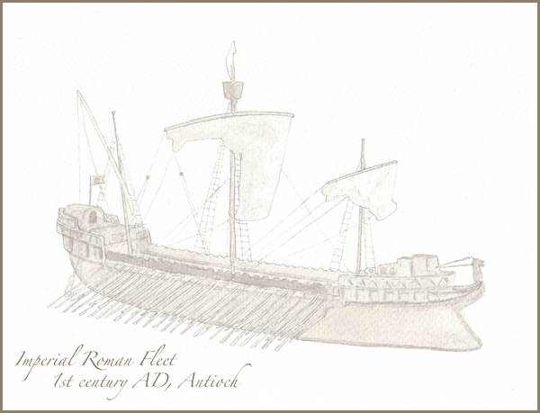 Imperial Roman Fleet 1st Century AD, Antioch Sketch