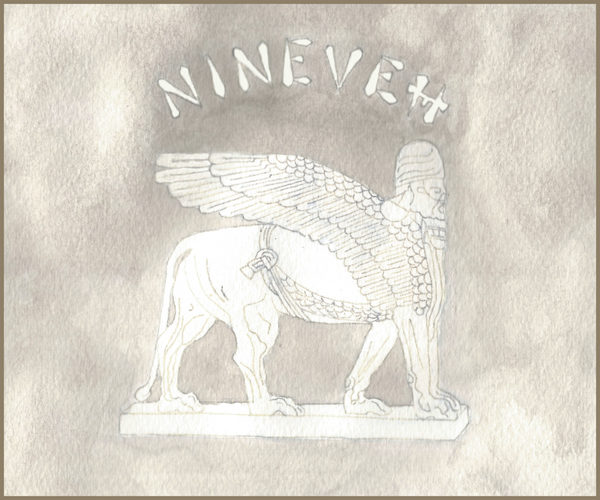 Bull Sketch Nineveh